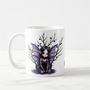 Schattigee Dark Fairy met vleermuisvleugels Koffiemok