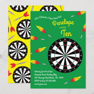 Schattigee Dart Board Kids Verjaardag Party Sport Kaart