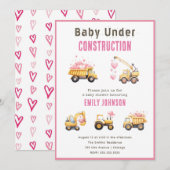 Schattigee de Uitnodiging van het Baby shower van  (Voorkant / Achterkant)