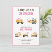 Schattigee de Uitnodiging van het Baby shower van  (Staand voorkant)