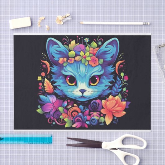 Schattigee Decoupage kattenliefhebbers Tissue Pape Tissuepapier (Craft)