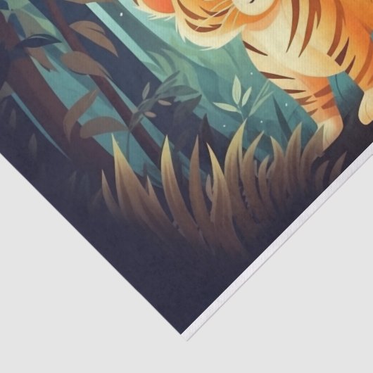 Schattigee Decoupage kinder tijger liefhebbers oer Tissuepapier (Detail)