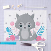 Schattigee Decoupage kinder wolvenliefhebbers Tissuepapier (Craft)