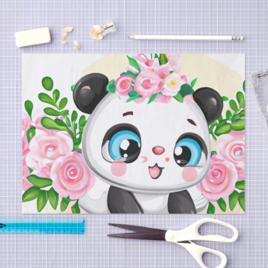 Schattigee Decoupage panda beer liefhebbers Tissue Tissuepapier (Craft)
