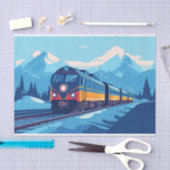 Schattigee Decoupage treinliefhebbers retro Tissuepapier (Craft)