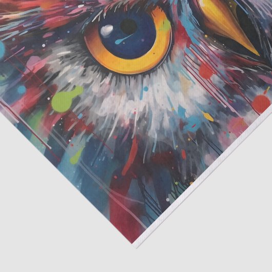 Schattigee Decoupage uilenliefhebbers Tissuepapier (Detail)