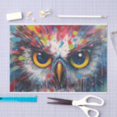 Schattigee Decoupage uilenliefhebbers Tissuepapier (Craft)