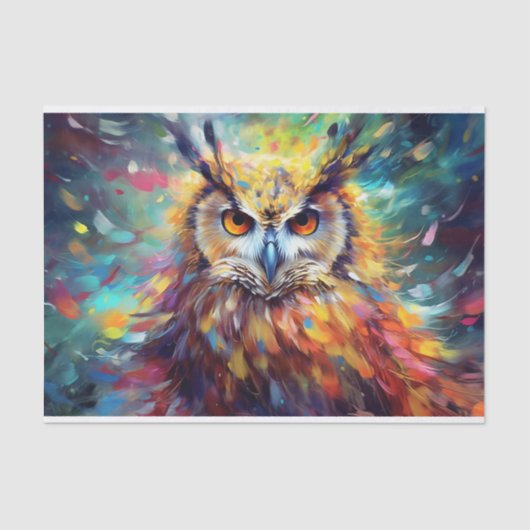 Schattigee Decoupage uilenliefhebbers Tissuepapier (Voorkant)