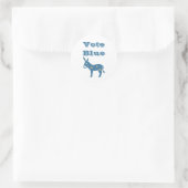Schattigee Democratische Donkey & Hearts STEMMEN B Ronde Sticker (Tas)
