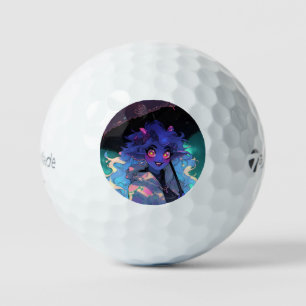 Schattigee Demon Anime Girl in the Rain Golfballen
