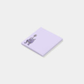 Schattigee Demon Paarse Cartoon Horror Karakter Post-it® Notes (Schuin)