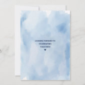 Schattigee Denim Blue Jean Baby shower Uitnodiging (Achterkant)