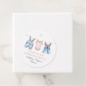 Schattigee Denim Blue Jean Meisje Dank je wel Bedankjes Labels (In situ)