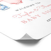 Schattigee Denim Blue Jean Meisje Welkom Teken Pos Poster (Hoek)