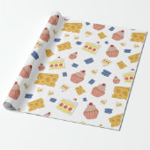 Schattigee dessert cadeau wrap - Sweet, Fun en Per Cadeaupapier (Uitgerold)