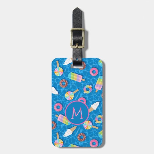 Schattigee desserts bagagelabel (Voorkant verticaal)