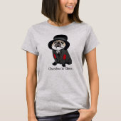 Schattigee Detective Sherlock Pug Hondenliefhebber T-shirt (Voorkant)