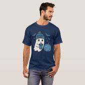 Schattigee Detroit Football Ghosts Halloween T-shirt (Voorkant volledig)
