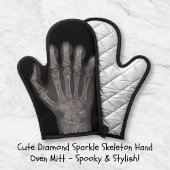 Schattigee Diamond Skeleton Hand Oven Mitt Ovenwant