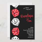 Schattigee Dice Games Kids Verjaardagsfeest Kaart (Voorkant)