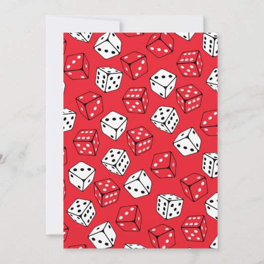 Schattigee Dice Games Kids Verjaardagsfeest Kaart (Achterkant)