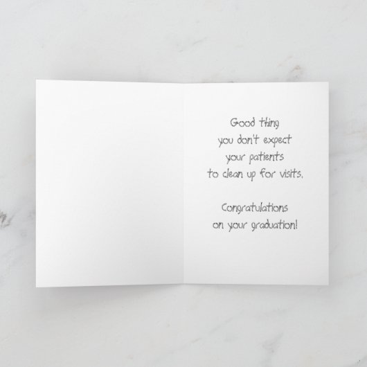 Schattigee dierenarts Afstuderen Gefeliciteerd Ran Kaart (Binnen)