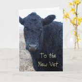 Schattigee dierenarts Afstuderen Gefeliciteerd Ran Kaart (Gele Bloem)