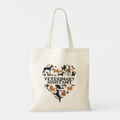 Schattigee dierenarts Kliniek Personeel Veterinair Tote Bag (Achterkant)