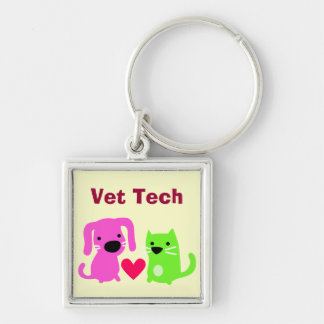 Schattigee dierenarts Tech Hond & Kat & Hart Sleutelhanger