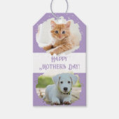 Schattigee dierenliefhebbers gepersonaliseerde twe cadeaulabel (Voorkant)