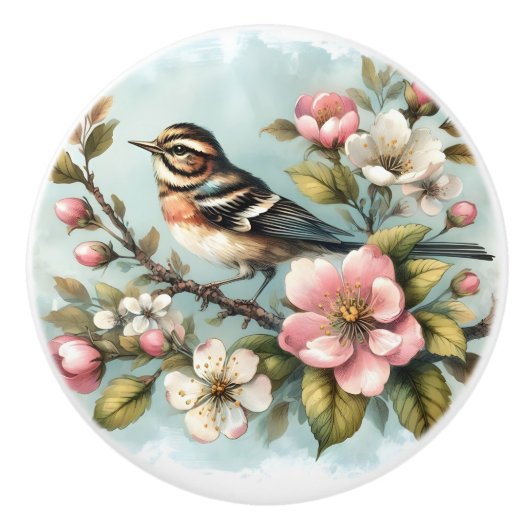 Schattigee dierenvrienden keramische knop (Voorkant)