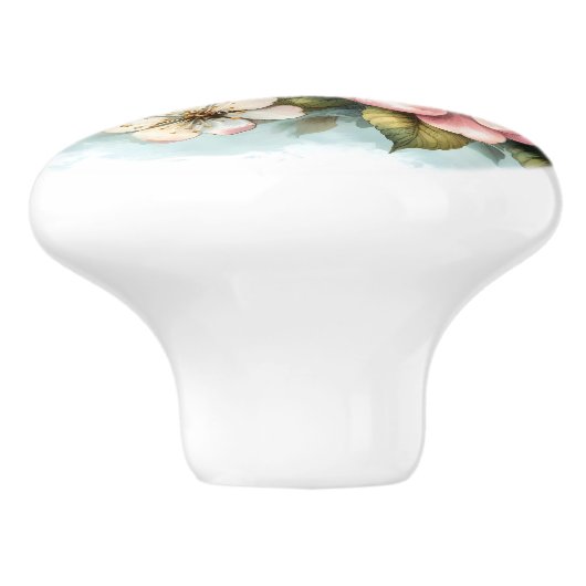 Schattigee dierenvrienden keramische knop (Zijkant)