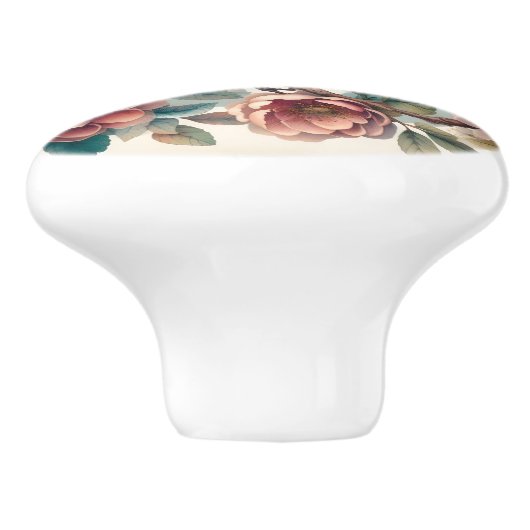 Schattigee dierenvrienden keramische knop (Zijkant)