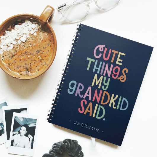 Schattigee dingen die mijn kleinkind zei Notitiebo Notitieboek