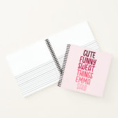 Schattigee dingen mijn Kind zei gepersonaliseerde  Notitieboek (Binnen)