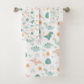 Schattigee Dino Adventure Pattern kinder Badkamer  Bad Handdoek (Insitu)