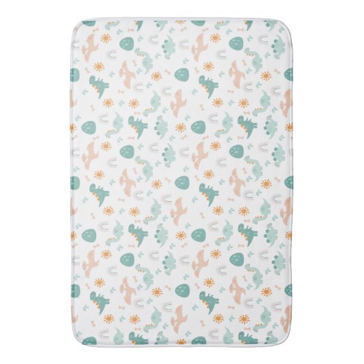 Schattigee Dino Adventure Pattern kinder Badkamer  Badmat (Voorkant Verticaal)