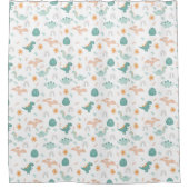 Schattigee Dino Adventure Pattern kinder Badkamer  Douchegordijn (Voorkant)