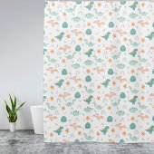 Schattigee Dino Adventure Pattern kinder Badkamer  Douchegordijn