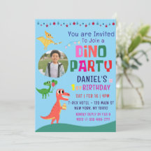 Schattigee Dino Dinosaur Kind verjaardagsfeestje