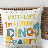 Schattigee Dino Dinosaur Kind verjaardagsfeestje Kussen