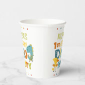 Schattigee Dino Dinosaur Kind verjaardagsfeestje Papieren Bekers (Rechts)