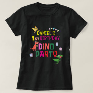 Schattigee Dino Dinosaur Kind verjaardagsfeestje T-shirt