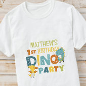 Schattigee Dino Dinosaur Kind verjaardagsfeestje T-shirt