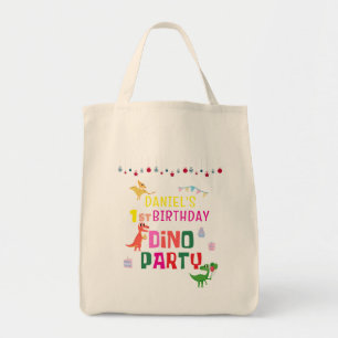 Schattigee Dino Dinosaur Kind verjaardagsfeestje Tote Bag