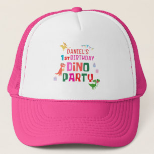 Schattigee Dino Dinosaur Kind verjaardagsfeestje Trucker Pet