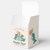 Schattigee Dino-Mite Dinosaurus Verjaardag Dank u Bedankdoosjes (Geopend)