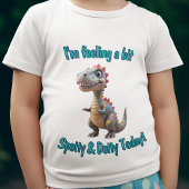 Schattigee Dino-Mite Stippen Kleurrijke Dinosaurus T-shirt