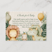 Schattigee Dino Oerwoud Boeken voor Baby Informatiekaartje (Voorkant)