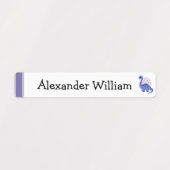 Schattigee Dino & Regenboog Waterdicht /Strijkijze Labels (Design 1)